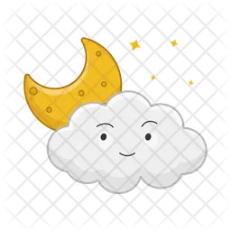 Cloud moon  Icon