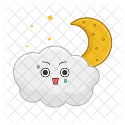 Cloud moon  Icon