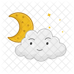 Cloud moon  Icon