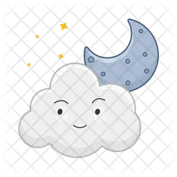 Cloud moon  Icon