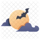 Icloud Moon Cloud Moon Bat Icon