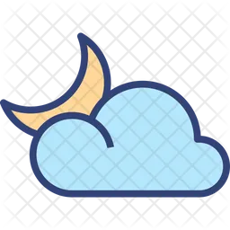 Cloud Moon  Icon