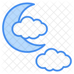 Cloud Moon  Icon