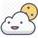 Cloud moon  Icon