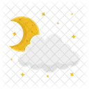Moon Sky Cloud Icon