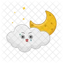 Moon Sky Cloud Icon