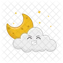 Moon Sky Cloud Icon