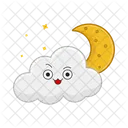 Moon Sky Cloud Icon