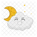 Moon Sky Cloud Icon