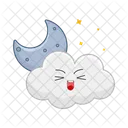 Moon Sky Cloud Icon
