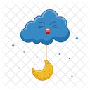 Moon Sky Cloud Icon