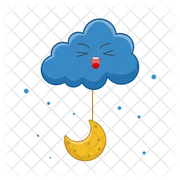 Cloud moon  Icon