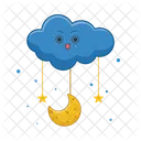 Moon Sky Cloud Icon