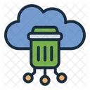 Cloud Papierkorb Loschen Entfernen Symbol