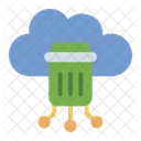 Cloud Papierkorb Loschen Entfernen Symbol
