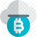 Cloud Munze Bitcoin Symbol