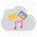 Cloud Data Storage Icon