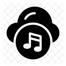 Cloud Music Icon Of Glyph Style Available In Svg Png Eps Ai Icon Fonts