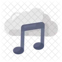 클라우드 음악 클라우드 컴퓨팅 클라우드 호스팅 아이콘