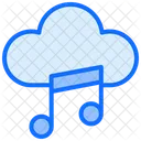 Cloud Music Note Sound Icon
