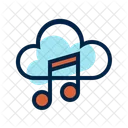 Music Cloud Computing Icon