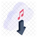 Cloud Music Download Music Download Cloud Media Icône