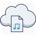 Cloud Music File  Icon