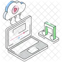 Cloud Music Cloud Media Cloud Service Icon