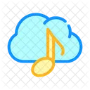 Cloud Music Storage  Icon