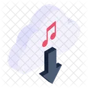 Musikdownload Aus Der Cloud Musikdownload Cloud Medien Symbol