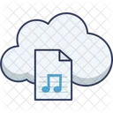 Cloud-Musikdatei  Symbol