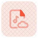 Cloud-Musikdatei  Symbol