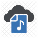 Cloud-Musikdatei  Symbol