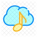 Musik Cloud Speicher Symbol