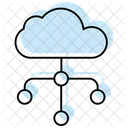Cloud Network Color Shadow Thinline Icon Icon