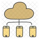 Cloud Network Cloud Connection Cloud Skills Icon