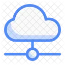 Réseau cloud  Icône