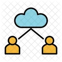 Cloud Network Cloud User Users Icon