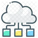 Cloud Computing Network Cloud Network Cloud Server Icon