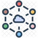 Seo Cloud Computing Network Icon