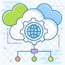 Cloud Data Cloud Server Cloud Hosting Icon