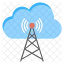 Cloud Wifi Tower Icon