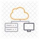 Cloud Server Online Icon