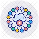 Cloud Network Cloud Data Icon