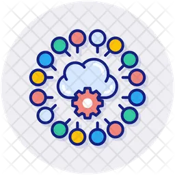 Cloud Network  Icon