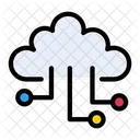 Cloud Network Cloud Connection Cloud Hosting Icon