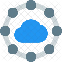 Cloud Network  Icon