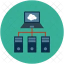 Cloud Network Hosting Icon