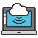 Wifi Signals Cloud Icon