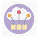 Cloud Network Connection  Icon